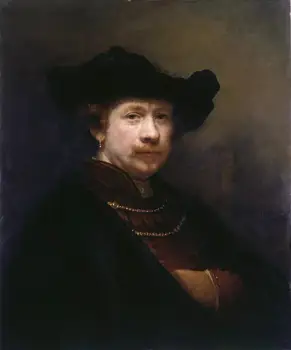 Top artists hand painted oil paintings on canvas :Portrait of Dutch artist Rembrandt .
Top artists hand painted oil paintings on canvas :Portrait of Dutch artist Rembrandt .