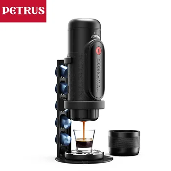 Petrus PES09 Mini Outdoor Espresso Machine Portable Coffee Machine Household Automatic Mini Capsule Coffee Machine Coffee maker
Petrus PES09 Mini Outdoor Espresso Machine Portable Coffee Machine Household Automatic Mini Capsule Coffee Machine Coffee maker