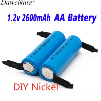2020 New 1.2V AA battery 2600 MAH 2A Ni-MH Ni MH cell blue shell with tabs pins for Philips Braun electric shaver tool brush
2020 New 1.2V AA battery 2600 MAH 2A Ni-MH Ni MH cell blue shell with tabs pins for Philips Braun electric shaver tool brush