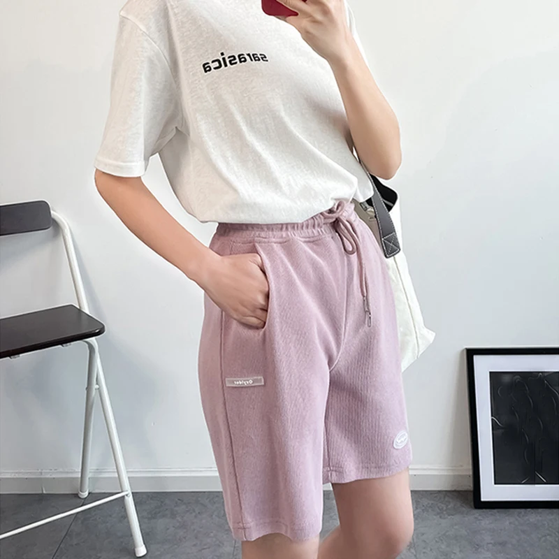 Sports Shorts for Women Elastic Waist Cotton Casual Biker Short Sweatpants Drawstring Feminino Bottoms Women's Summer Shorts
Sports Shorts for Women Elastic Waist Cotton Casual Biker Short Sweatpants Drawstring Feminino Bottoms Women's Summer Shorts