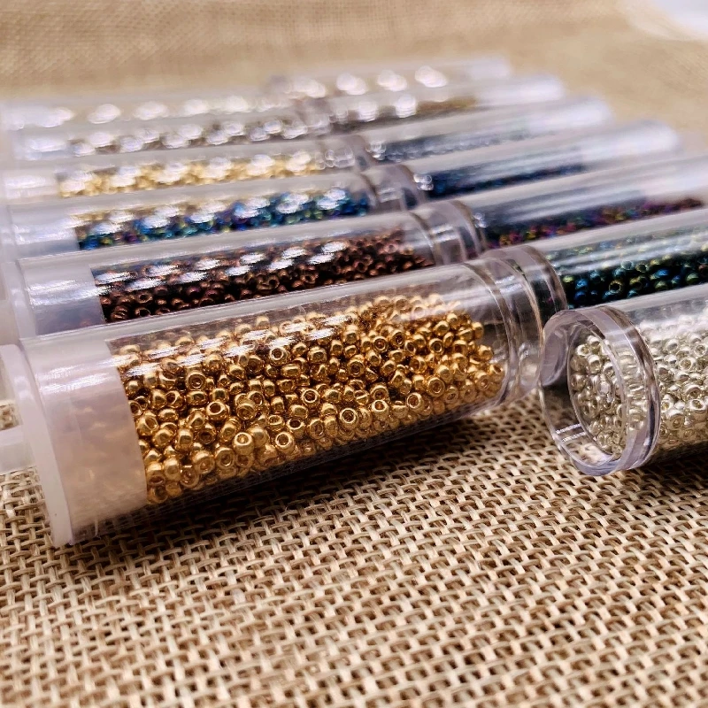 2mm Miyuki Round Beads 11/0 Metalic Gold Silver Bohochic Beaded Bling Beaded Jewelry 10g/Pipe About 1100pieces Garments Sewing 2mm Miyuki Round Beads 11/0 Metalic Gold Silver Bohochic Beaded Bling Beaded Jewelry 10g/Pipe About 1100pieces Garments Sewing