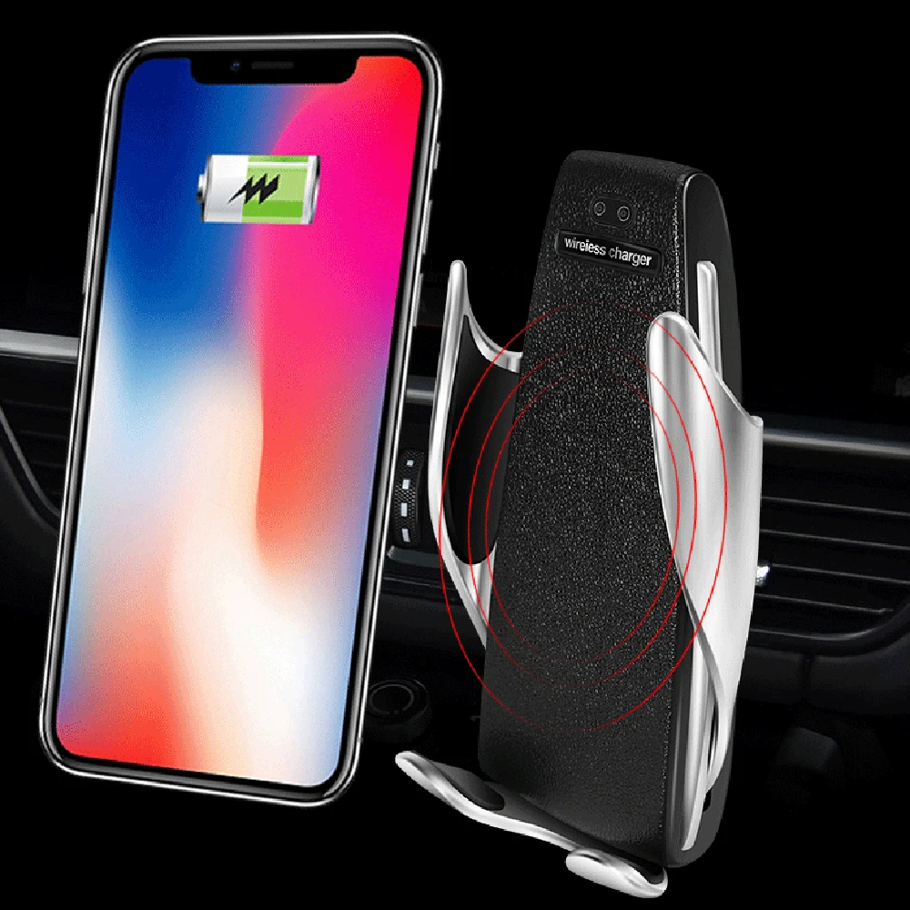 Car Phone Holder Wireless Charger Automatic Clamping Fast Charging Phone Holder Mount In Car For Smart Phone
Car Phone Holder Wireless Charger Automatic Clamping Fast Charging Phone Holder Mount In Car For Smart Phone