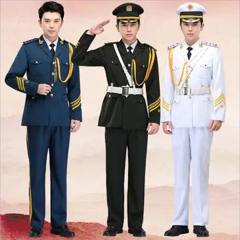 Military uniform Suits and Accessories Student class flag-raising Clothing sea land air Army honor guard band choir uniform 
Military uniform Suits and Accessories Student class flag-raising Clothing sea land air Army honor guard band choir uniform
