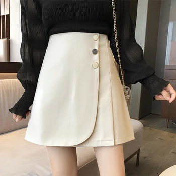 2020 summer new Korean version of the high waist thin solid color wild irregular anti-running A-line skirt
2020 summer new Korean version of the high waist thin solid color wild irregular anti-running A-line skirt
