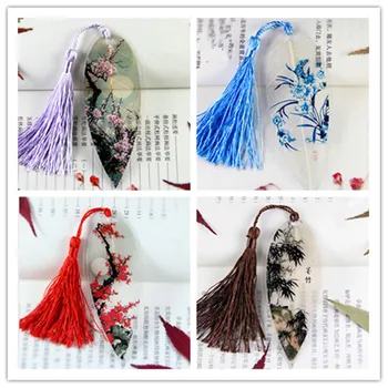 1PC Cute Classical Elegance Creative tassel Bookmark Chinese wind natural Collectibles leaves vein Bookmarks Creative Stationery
1PC Cute Classical Elegance Creative tassel Bookmark Chinese wind natural Collectibles leaves vein Bookmarks Creative Stationery