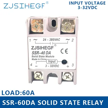 Factory China SSR-60DA Solid State Relay 60A Module 3-32V DC Input 24-380V AC SSR 40DA Relay for temperature controller
Factory China SSR-60DA Solid State Relay 60A Module 3-32V DC Input 24-380V AC SSR 40DA Relay for temperature controller