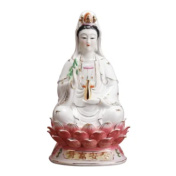 Sales Handwork 12 Inch Guanyin Statue /Kuan Yin Sitting On Lotus Buddha Statue Figurine R42 
Sales Handwork 12 Inch Guanyin Statue /Kuan Yin Sitting On Lotus Buddha Statue Figurine R42
