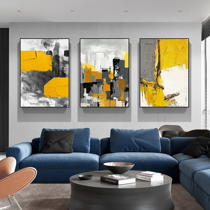 Abstract Yellow Black Gray Graphics Hand Painted Wall Art Poster Canvas Painting Picture Nordic Style Home Living Room Decor
Abstract Yellow Black Gray Graphics Hand Painted Wall Art Poster Canvas Painting Picture Nordic Style Home Living Room Decor