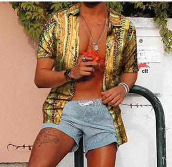 Top Selling Product In 2020 European and American Explosions Men's Printed Shirts Hawaiian Style Short-sleeved Flower Shirts
Top Selling Product In 2020 European and American Explosions Men's Printed Shirts Hawaiian Style Short-sleeved Flower Shirts