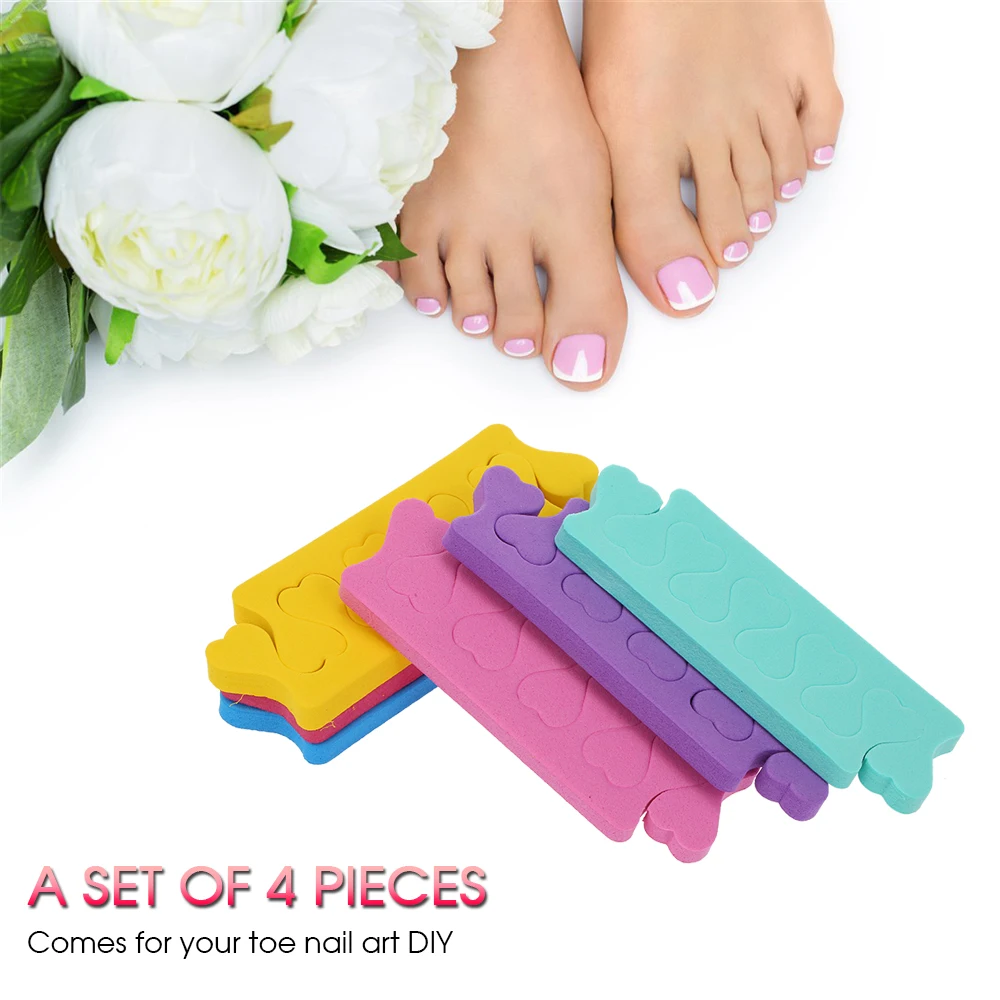 4PCS Toe Separators Sponge Foam Toe Spacers for Pedicure Nail Salon Use Random Color
4PCS Toe Separators Sponge Foam Toe Spacers for Pedicure Nail Salon Use Random Color