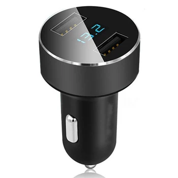 Safe Aluminum Alloy Thermostat Protection Quick Charge 5V 3.1A Voltage Monitor LED Digital Display Dual USB Round Car Charger 
Safe Aluminum Alloy Thermostat Protection Quick Charge 5V 3.1A Voltage Monitor LED Digital Display Dual USB Round Car Charger