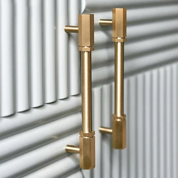 Gold Brass Hexagon Knobs Cabinet Knob Handle Dresser Knobs Drawer T Bar Pulls Bedroom Furniture Hardware 
Gold Brass Hexagon Knobs Cabinet Knob Handle Dresser Knobs Drawer T Bar Pulls Bedroom Furniture Hardware