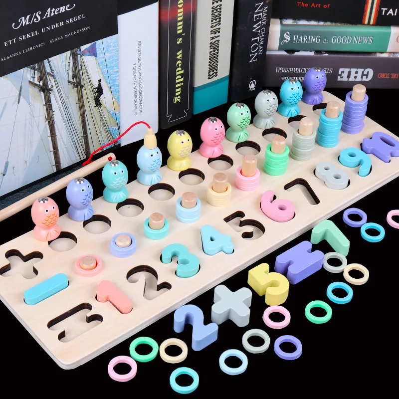 Three-in-One Numbers Board Computing Fishing Game Jigsaw Puzzle Learning Mathematics Wooden Teaching Aid Early Childhood Educati
Three-in-One Numbers Board Computing Fishing Game Jigsaw Puzzle Learning Mathematics Wooden Teaching Aid Early Childhood Educati