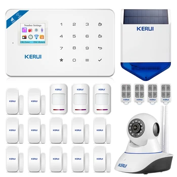 KERUI W18 WIFI GSM Dual Alarm System Russian Spanish French Home Security Buglar Alarm System Motion Detection Solar Siren Kit
KERUI W18 WIFI GSM Dual Alarm System Russian Spanish French Home Security Buglar Alarm System Motion Detection Solar Siren Kit