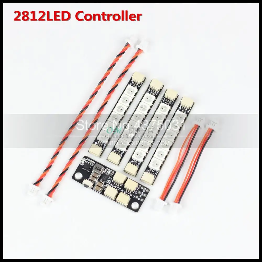 Matek System 2812LED Controller 2-6S LED Control Module with 5V BEC / 2812 LED Controller & 2812ARM-4 Light 2812ARM-6 Light LED
Matek System 2812LED Controller 2-6S LED Control Module with 5V BEC / 2812 LED Controller & 2812ARM-4 Light 2812ARM-6 Light LED