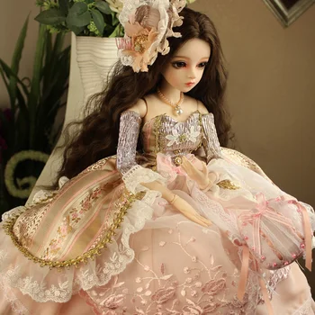 60cm 1/3 BJD Dolls Mechanical Joints Princess Doll Set Girls Gifts - Elvira (Included Eyes + Handmade Makeup + Full Clothes)
60cm 1/3 BJD Dolls Mechanical Joints Princess Doll Set Girls Gifts - Elvira (Included Eyes + Handmade Makeup + Full Clothes)