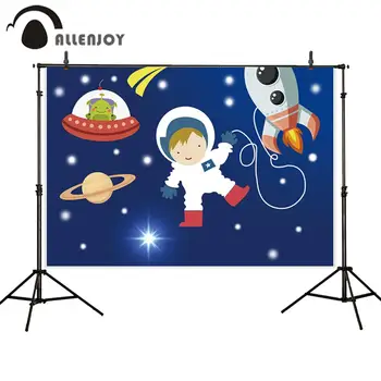Allenjoy background for Astronaut space spaceship cartoon happy birthday baptism blue backdrop photocall custom photo printed
Allenjoy background for Astronaut space spaceship cartoon happy birthday baptism blue backdrop photocall custom photo printed