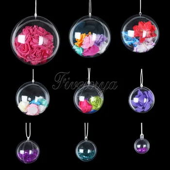 20pcs Romantic Design Christmas Decorations Ball Transparent Can Open Plastic Christmas Clear Bauble Ornament Gift Present
20pcs Romantic Design Christmas Decorations Ball Transparent Can Open Plastic Christmas Clear Bauble Ornament Gift Present