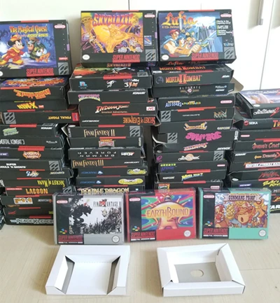 Reproduction Game Retail Box + White Inner lining + Plastic Protective Box For 16 Bit Game Cartridge Card (No Game)
Reproduction Game Retail Box + White Inner lining + Plastic Protective Box For 16 Bit Game Cartridge Card (No Game)