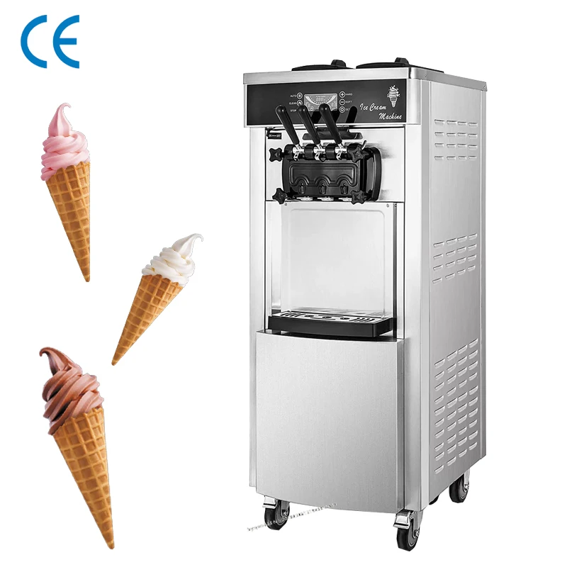 220V Low Cost Sale Of Stainless Steel Commercial Soft Ice Cream Machine Automatic Vertical Three Flavor Soft Ice Cream Machine
220V Low Cost Sale Of Stainless Steel Commercial Soft Ice Cream Machine Automatic Vertical Three Flavor Soft Ice Cream Machine