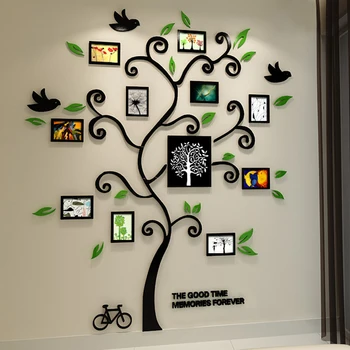 Happy tree DIY wall stickers Photo frame Acrylic 3D mirror wall stickers Entranceway background art wall decor Waterproof
Happy tree DIY wall stickers Photo frame Acrylic 3D mirror wall stickers Entranceway background art wall decor Waterproof