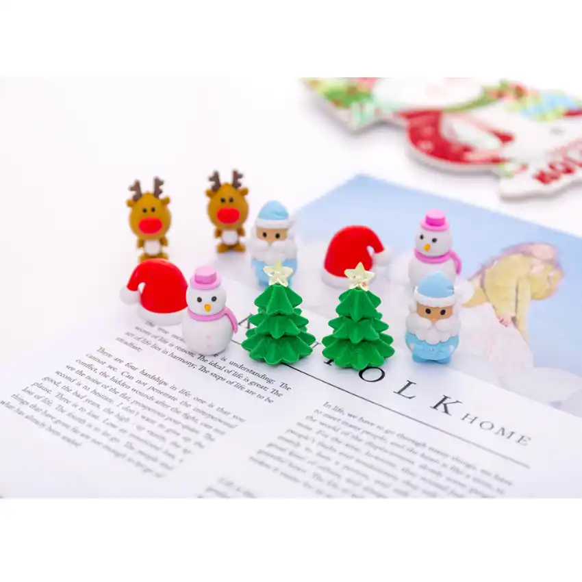 animal special shape eraser set cute stationery student gifts