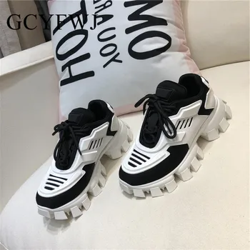GCYFWJ Women Sneakers Thick Bottom Colour Mixture Cross-tied Sheepskin Madam Sports Casual Fashion Shoes Zapatos De Mujer 2020
GCYFWJ Women Sneakers Thick Bottom Colour Mixture Cross-tied Sheepskin Madam Sports Casual Fashion Shoes Zapatos De Mujer 2020