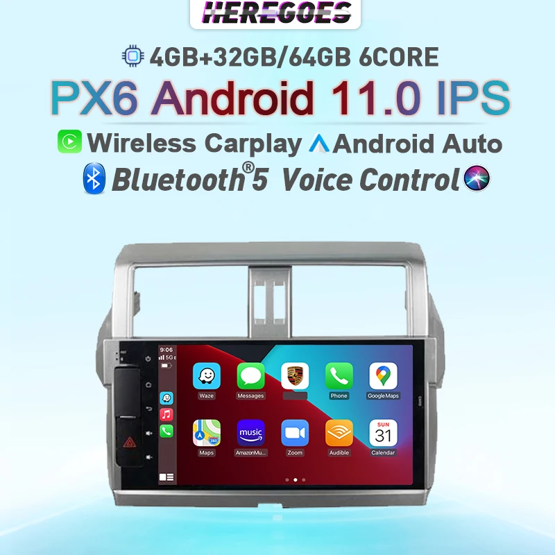Carplay 2Din Android 11.0 Car Multimedia Player For Toyota Prado LC150 150 Land Cruiser 2013-2017 Navigation GPS Radio 128GB RDS
Carplay 2Din Android 11.0 Car Multimedia Player For Toyota Prado LC150 150 Land Cruiser 2013-2017 Navigation GPS Radio 128GB RDS