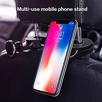 Car Phone Holder Hook 360 Rotate Back Set Headrest Magnetic Tablet Holder Stand For iPad iPhone X XS 8 Xiaomi Mobile Phone Stand
Car Phone Holder Hook 360 Rotate Back Set Headrest Magnetic Tablet Holder Stand For iPad iPhone X XS 8 Xiaomi Mobile Phone Stand