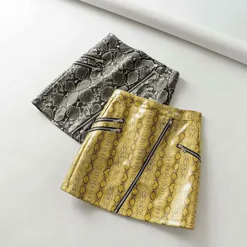 High Waisted Pencil Skirts for Women 2020 Winter Spring PU Leather Snake Pattern Party Club Tight Skirts Sexy Zipper Mini Skirt
High Waisted Pencil Skirts for Women 2020 Winter Spring PU Leather Snake Pattern Party Club Tight Skirts Sexy Zipper Mini Skirt