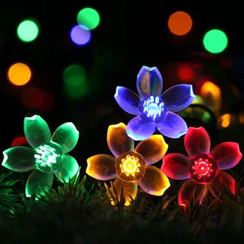 Outdoor WaterproofLEDSolar-Powered String Lights Cherry Blossom Flower Shape Flashing Light Peach Blossom Lamp String Christmas
Outdoor WaterproofLEDSolar-Powered String Lights Cherry Blossom Flower Shape Flashing Light Peach Blossom Lamp String Christmas