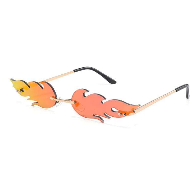 Cat Eye Sunglasses Fire Flame Women Luxury Brand Designer Rimless Sun Glasses Retro Small Metal Shades Mirror Eyewear UV400
Cat Eye Sunglasses Fire Flame Women Luxury Brand Designer Rimless Sun Glasses Retro Small Metal Shades Mirror Eyewear UV400