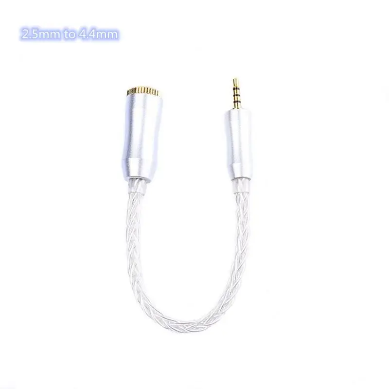 Durable 8 Core Silver Extension Cable 3.5/2.5mm Male to 4.4 Female Cord Balanced Adapter
Durable 8 Core Silver Extension Cable 3.5/2.5mm Male to 4.4 Female Cord Balanced Adapter