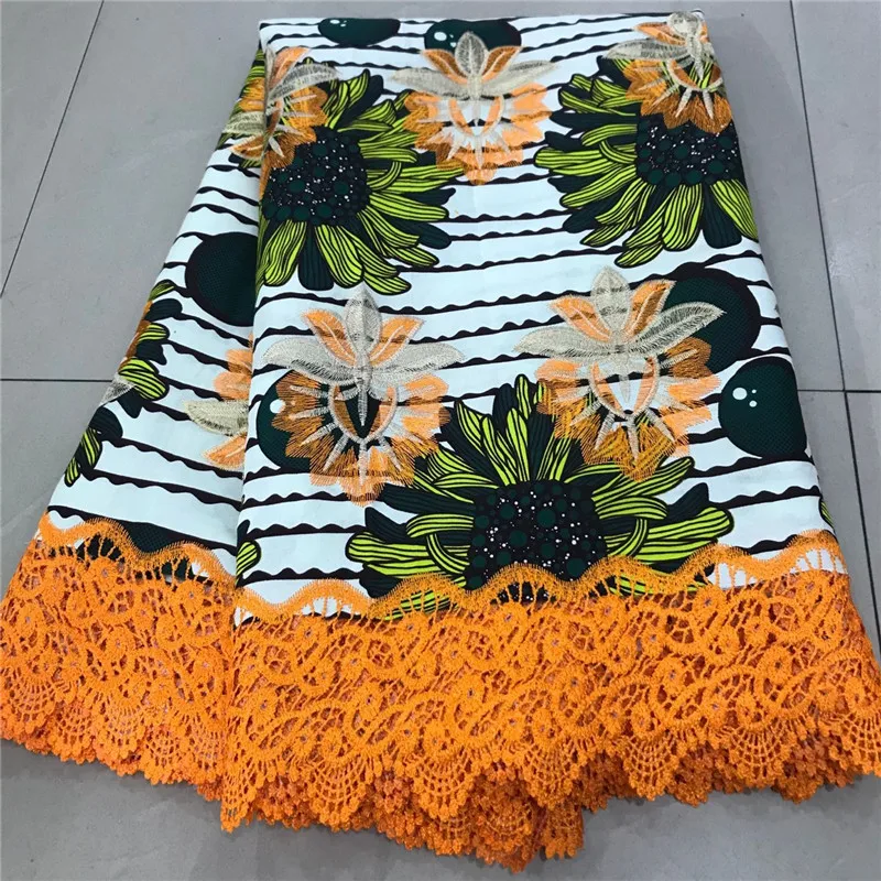 2020 High Quality New Arrival Ankara 100% Cotton Wax Lace Wax Fabric African Embroidery Dutch Wax With Lace Fabric ZQ030333
2020 High Quality New Arrival Ankara 100% Cotton Wax Lace Wax Fabric African Embroidery Dutch Wax With Lace Fabric ZQ030333