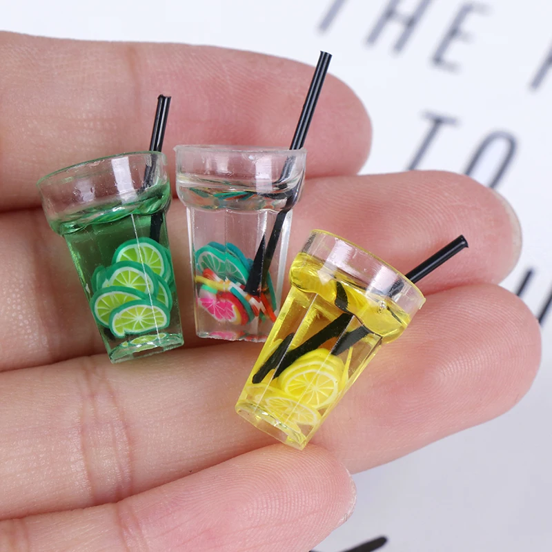 Hot Resin Mini 1:12 Scale Fruit lemon Simulation drink for dollhouse miniature toy milk tea Drink doll food kitchen accessories
Hot Resin Mini 1:12 Scale Fruit lemon Simulation drink for dollhouse miniature toy milk tea Drink doll food kitchen accessories