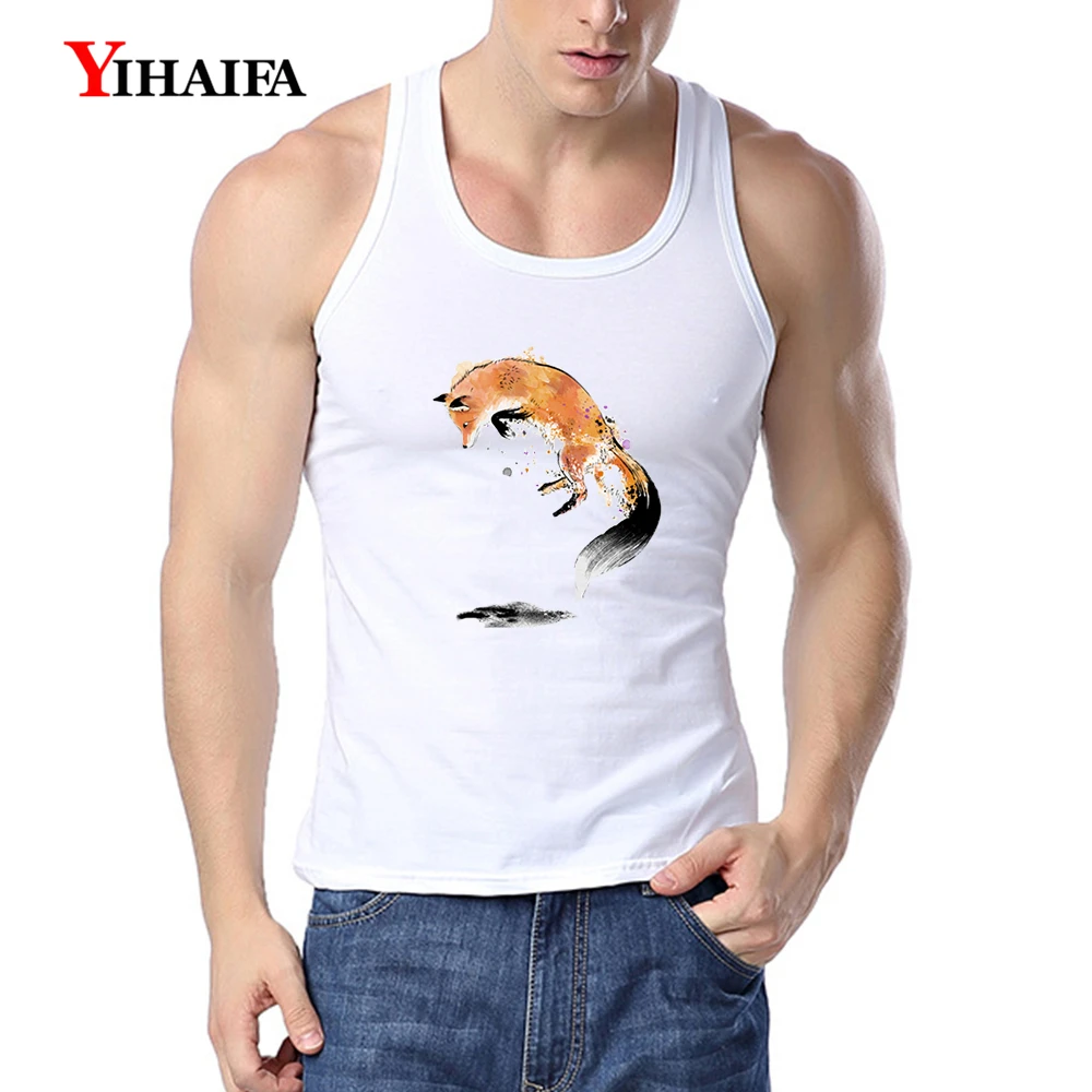 YIHAIFA Mens Tank Top Workout Shirts Ink Wolf Painted Graphics Singlet Bodybuilding Fitness Muscle Shirt Men Gym Clothing
YIHAIFA Mens Tank Top Workout Shirts Ink Wolf Painted Graphics Singlet Bodybuilding Fitness Muscle Shirt Men Gym Clothing