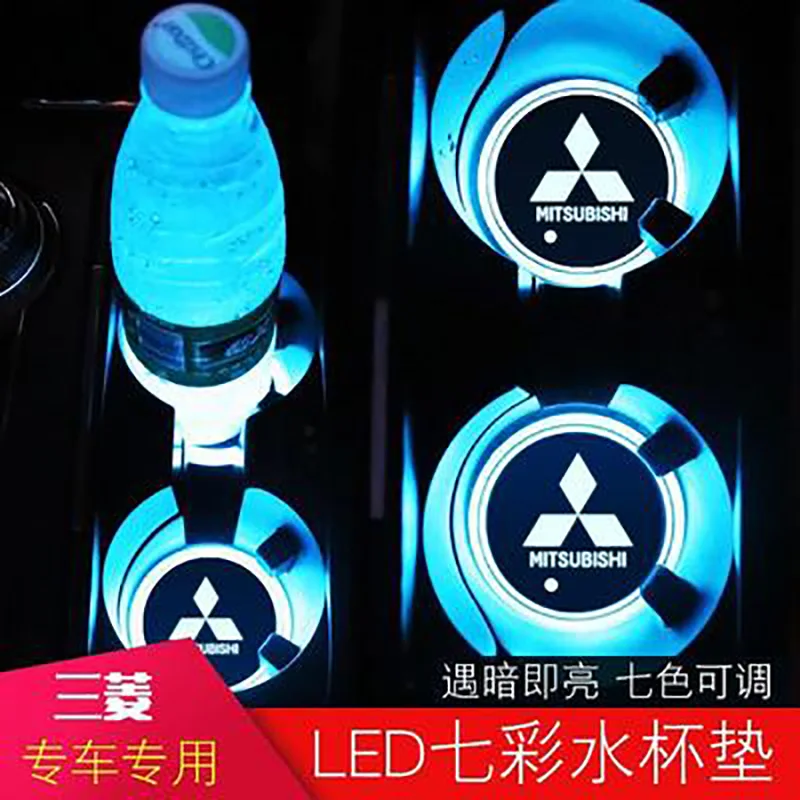 2 Pieces Car Led Cup Light Mat Logo LED Atmosphere Light for Mitsubishis ASX Lancer Pajero Outlander L200 EVO Lancer EX Pajero
2 Pieces Car Led Cup Light Mat Logo LED Atmosphere Light for Mitsubishis ASX Lancer Pajero Outlander L200 EVO Lancer EX Pajero