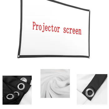 72 inch Portable Screen Wall Mounted Canvas LED Projector Screen For Home Theater Office pantalla proyector
72 inch Portable Screen Wall Mounted Canvas LED Projector Screen For Home Theater Office pantalla proyector