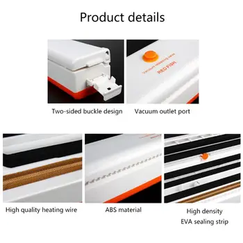 Household Food Fresh Vacuum Sealer Packaging Machine Film Sealer Vacuum Packer G8TC
Household Food Fresh Vacuum Sealer Packaging Machine Film Sealer Vacuum Packer G8TC
