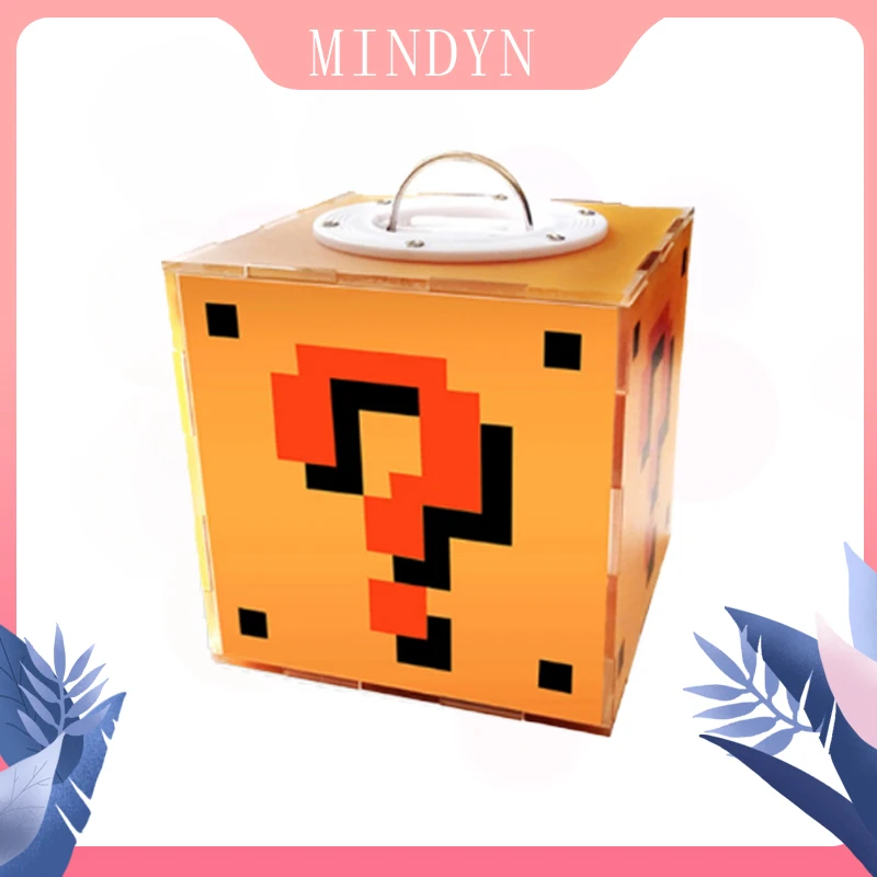 Mindyn night flashing light touch sensor question lamp Mario game lamp beside light
Mindyn night flashing light touch sensor question lamp Mario game lamp beside light