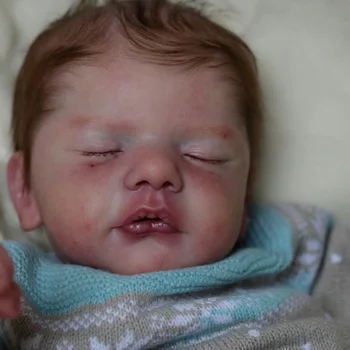 Brincos Exclusivos e Delicados: Um Toque de Elegância e Estilo 10 NPK 19inch Reborn Doll Kit Popular Sam Sweet Sleeping baby fresh color soft touch