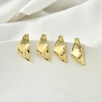 Alloy Irregular Shaped Abstract Triangle Silver Needle Ear Stud Earrings Ornament Material DIY Ear Rings Ornament 4pcs
Alloy Irregular Shaped Abstract Triangle Silver Needle Ear Stud Earrings Ornament Material DIY Ear Rings Ornament 4pcs