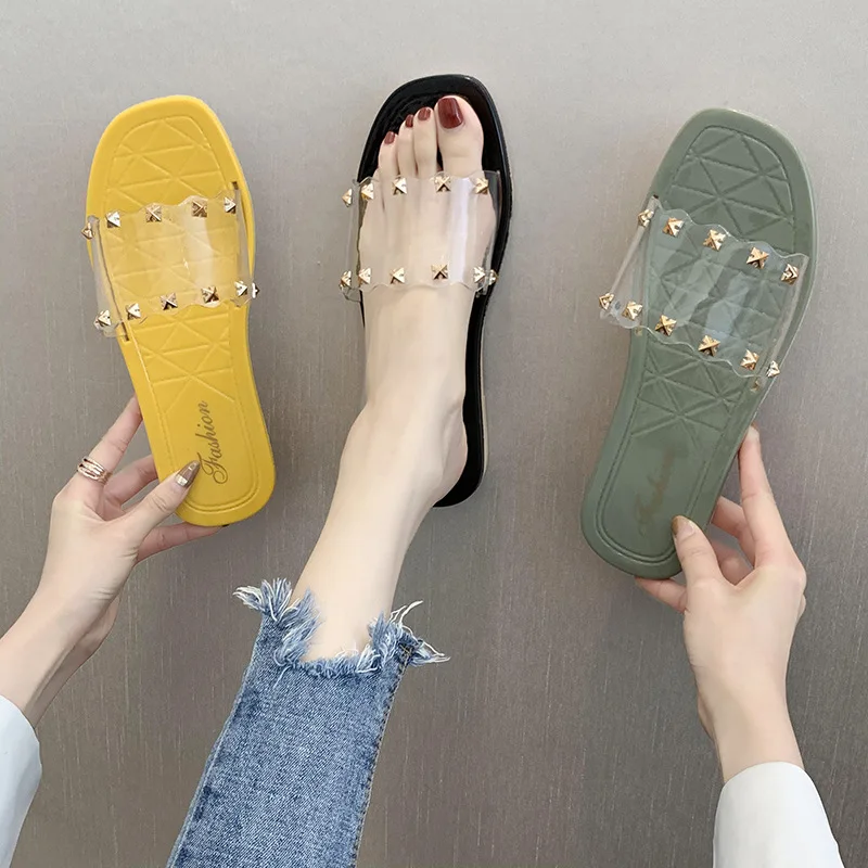 CINESSD Chaussure Femme PVC Transparent Indoor Slippers Woman 2020 Summer Slippers For Women Fashion Beach Sandals Flat Shoes Wo
CINESSD Chaussure Femme PVC Transparent Indoor Slippers Woman 2020 Summer Slippers For Women Fashion Beach Sandals Flat Shoes Wo