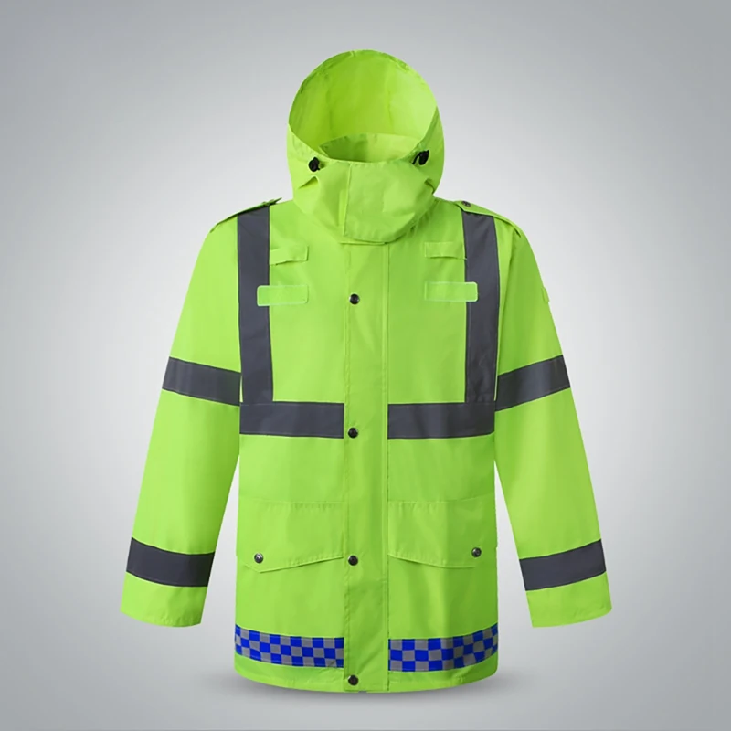 Windproof Waterproof Construction High Visibility Raincoat Outwear Suit Reflective Rain Suit Hooded Long Sleeve Jacket Pants Kit
Windproof Waterproof Construction High Visibility Raincoat Outwear Suit Reflective Rain Suit Hooded Long Sleeve Jacket Pants Kit