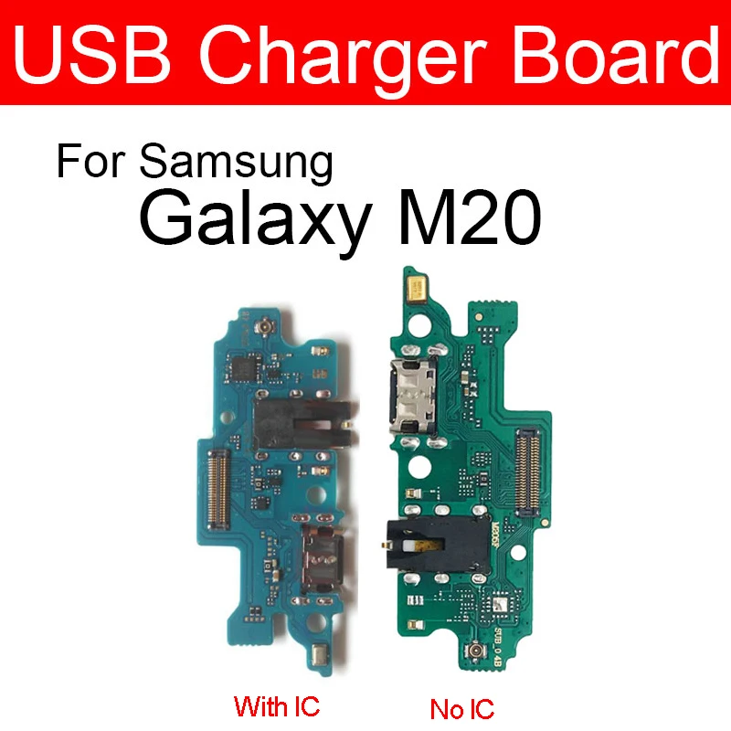 

USB Charging Jack Dock Board For Samsung Galaxy M20 SM-M205FD M205FD USB Charger Port Flex Ribbon Cable Replacement Repair Parts