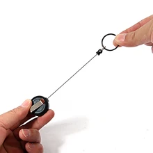Retractable Keyring Extendable Metal Wire 60cm Keychain Clip Pull Key Ring Anti Lost ID Card Holder Key Chain
Retractable Keyring Extendable Metal Wire 60cm Keychain Clip Pull Key Ring Anti Lost ID Card Holder Key Chain
