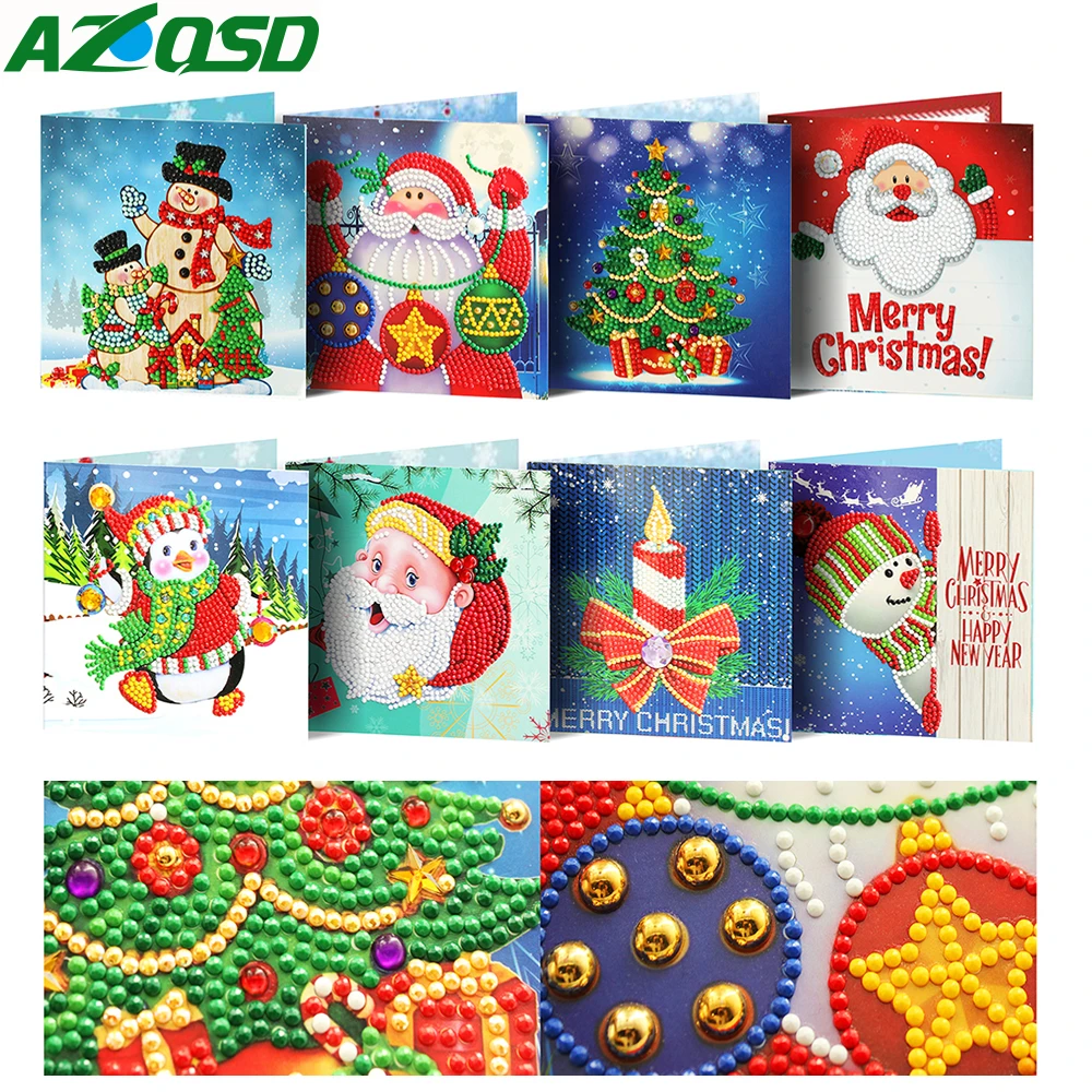 AZQSD Diamond Painting Cards Santa Claus Diamond Embroidery Christmas Greeting Card Children's DIY Handicraft Gift 2019 NEW
AZQSD Diamond Painting Cards Santa Claus Diamond Embroidery Christmas Greeting Card Children's DIY Handicraft Gift 2019 NEW