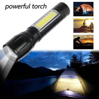 Powerful USB Rechargeable Flashlight Portable Built-in Battery Flashlight LED Torch with COB Side Light Flashlight (mini)
Powerful USB Rechargeable Flashlight Portable Built-in Battery Flashlight LED Torch with COB Side Light Flashlight (mini)