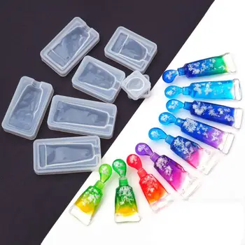 Transparent Squeezed Pigment Paint Tube Pendant UV Epoxy Resin Silicone Mold Jewelry Tools for DIY Crafts Making Accessories
Transparent Squeezed Pigment Paint Tube Pendant UV Epoxy Resin Silicone Mold Jewelry Tools for DIY Crafts Making Accessories