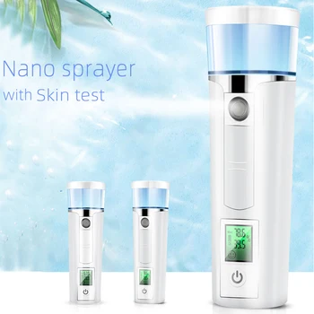 40ml Face Mist steamer Spray LED screen Skin test power bank function Portable Nano Sprayer Facial Nebulizer Moisturizing
40ml Face Mist steamer Spray LED screen Skin test power bank function Portable Nano Sprayer Facial Nebulizer Moisturizing
